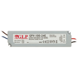 Hermetisk strømforsyning IP67 24V DC 4.2A 100W for LED og CCTV-overvåking vanntett GLP 24V/4.2A/GPV-MINI