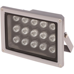 Venkovní infračervený přísvit IR 50m 90 stupňů IP65 soumrakový senzor hliníkové pouzdro CCTV noc Delta IRL-50/90