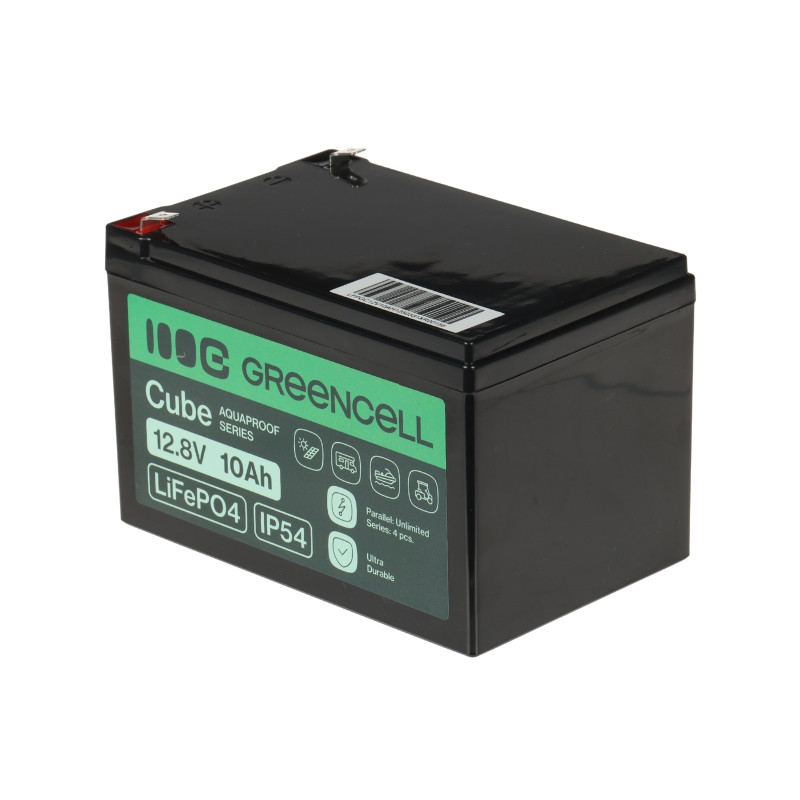 Lithium-Eisenphosphat-Akku LiFePO4 12.8V 10Ah Green Cell 12.8V/10AH/LIFEPO4-GC