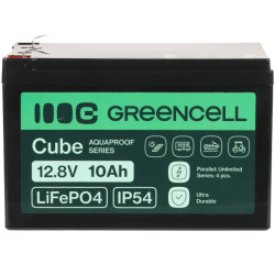 LiFePO4 Lithium Iron Phosphate Battery 12.8V 10Ah Green Cell 12.8V/10AH/LIFEPO4-GC