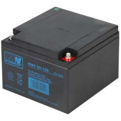 Wartungsfreie AGM-Batterie 12V 26Ah für Notstromsysteme MW Power 12V/26AH-MWP