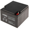 Maintenance-free AGM battery 12V 26Ah for emergency power systems V-PRO 12V/26AH-VPRO