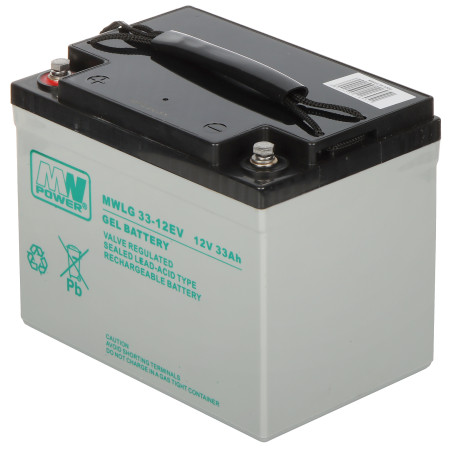 Gelbatteri 12V 33Ah MWLG MW Power 12V/33AH-MWLG