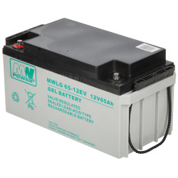 MW Power 12V 65Ah MWLG Maintenance Free Gel Battery MW Power 12V/65AH-MWLG