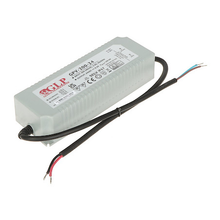 Switching strömförsörjning 24V 8.3A hermetisk IP67 200W GLP 24V/8.3A/GPV