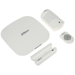 Безжичен алармен комплект AirShield 868MHz контролен панел детектор магнитен контакт дистанционно управление DAHUA ART-ARC3800H-