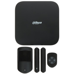 ชุดสัญญาณเตือนภัยไร้สาย AirShield พร้อมแผงควบคุม เซนเซอร์ตรวจจับความเคลื่อนไหว PIR หน้าสัมผัสแม่เหล็ก และรีโมทคอนโทรล DAHUA ART-