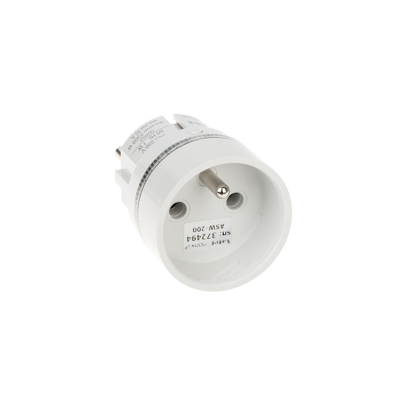 Viedā kontaktligzda 2300W 10A BE WAVE SATEL ASW-200-E-W