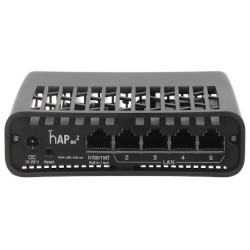 hAP ax2 Access Point Wi-Fi 6 2.4 GHz 5 GHz 574 Mbps + 1200 Mbps MikroTik C52IG-5HAXD2HAXD-TC