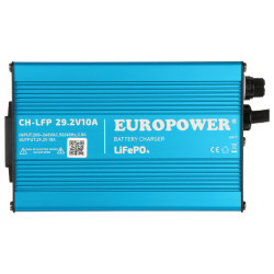Carregador para baterias LiFePO4 24V 10A EUROPOWER CHLFP/24/10