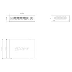 4-Port PoE Switch 10/100/1000 Mbit/s Cloud-verwaltet DAHUA CS4006-4GT-60-V2