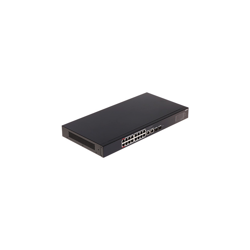 用于家庭和办公网络的16端口10/100/1000 Mbps PoE交换机及2个SFP端口 DAHUA CS4220-16GT-240
