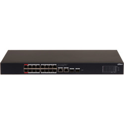 用于家庭和办公网络的16端口10/100/1000 Mbps PoE交换机及2个SFP端口 DAHUA CS4220-16GT-240