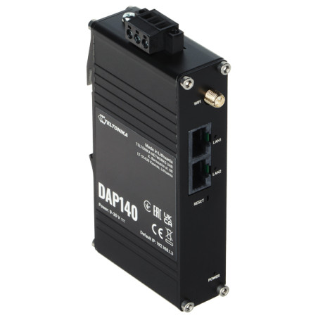 Wi-Fi 4 2.4 GHz 300 Mbps точка за достъп за монтаж на DIN шина Teltonika DAP140