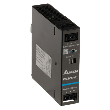Switching strömförsörjning 24V 5A 120W för DIN-skena Force-GT Delta Electronics DRF-24V120W1GBA