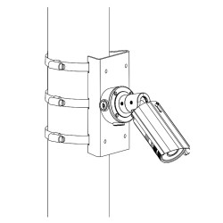 Supporto da palo per telecamere industriali Hikvision DS-1275ZJ-SUS