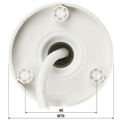 Câmera IP Smart Hybrid Light 1080p com microfone integrado e tecnologia de detecção de pessoas e veículos Hikvision DS-2CD1023G2