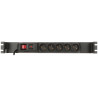 RACK 19インチ 1U サージ保護電源タップ 5口 ノイズフィルター付 2.9mケーブル ACAR ACAR-F5/FA/RACK