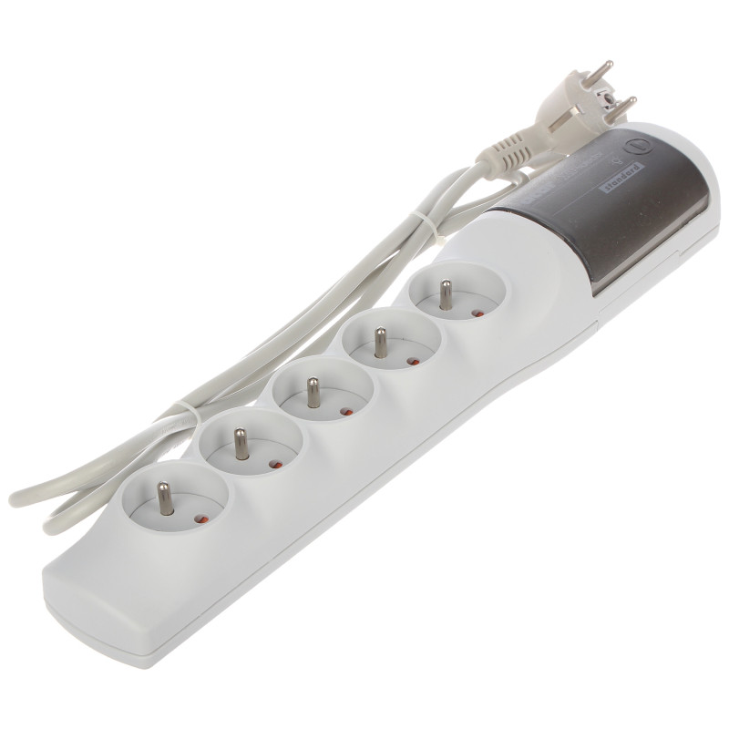 サージ保護電源タップ 5個口 1.45m ノイズフィルター 自動復帰型ブレーカー 2300W 10A 保護 ACAR ACAR-XPROTECTOR