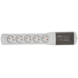 5位防浪涌电源插排 1.45米 电源滤波器 自动保险丝 2300W 10A 保护 ACAR ACAR-XPROTECTOR