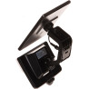 PIR人感センサー付きソーラーLED投光器 IP54 1200lm 4000K 10W ソーラーパネル ガーデンライト ORNO AD-SL-6467BLR4