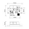 Гігабітны адаптар сілкавання PoE Injector 90W Passive 802.3af/at RJ45 для IP-камер і сетак LAN ATTE AEPI-1-50