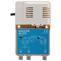 Pretplatničko antensko pojačalo 2 izlaza povratni kanal LTE zaštićeno razdjelnik kabelskog TV signala DVB-T2 ALCAD AI-223