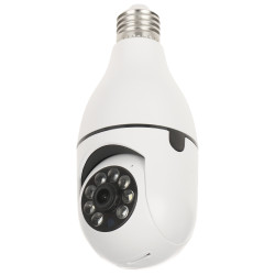 กล้อง IP WiFi หมุนได้ภายในอาคาร Full Color 1080p 2MP E27 Tuya Smart ตรวจจับการเคลื่อนไหว เสียงสองทาง APTI APTI-W28S1-TUYA