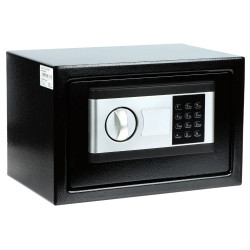 Sejf elektroniczny domowy biurowy na szyfr i klucz metalowy kasetka na dokumenty pieniądze wartościowe przedmio ATLO ATLO-SF20EL