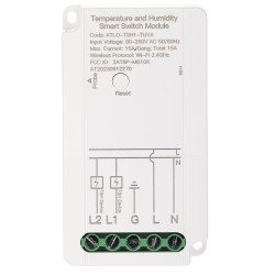 Intelligent Wi-Fi-kontakt med temperaturmåling Tuya Smart termometer til hjemmeautomatisering ATLO ATLO-TSH1-TUYA