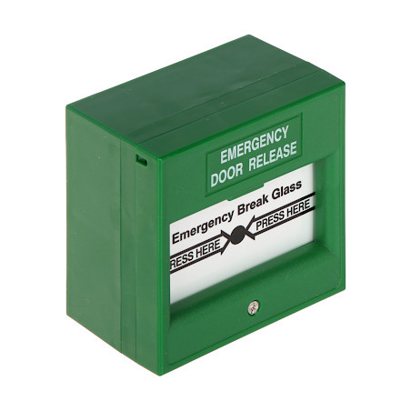 Pulsante di apertura di emergenza ROP verde NO/NC per sistemi di controllo accessi e allarme DAHUA ASF921