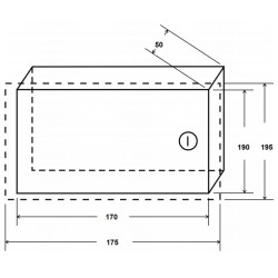 Metalinis korpusas signalizacijos manipuliatoriams baltas su užraktu ir apsaugos nuo sugadinimo jungikliu IP20 universalus monta