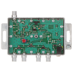 Antennenverstärker für Teilnehmer 4-fach Verstärkungsregelung 17dB aktiver Verteiler für terrestrisches TV-Signal AMS AWS-1144