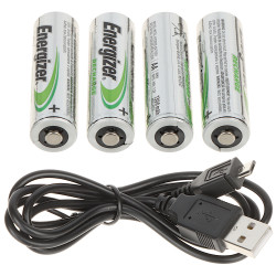 Universele batterijlader AA AAA Micro USB Ni-MH snelle compacte oplaadstation voor penlite batterijen ENERGIZER BAT-RECHARGE/BAS