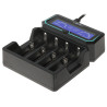 Універсальная працэсарная зарадная прылада LCD Li-Ion Ni-MH Ni-Cd Функцыя Power Bank 4 каналы Хуткая рэактывацыя элементаў XTAR 