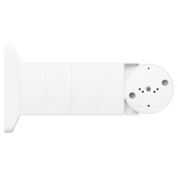 ขาตั้งแบบโมดูลาร์สำหรับเครื่องตรวจจับภายนอกอาคาร AGATE AOCD-250 ติดผนังและเพดาน สีขาว ปรับได้ อุปกรณ์เสริมระบบสัญญาณกันขโมย SATE