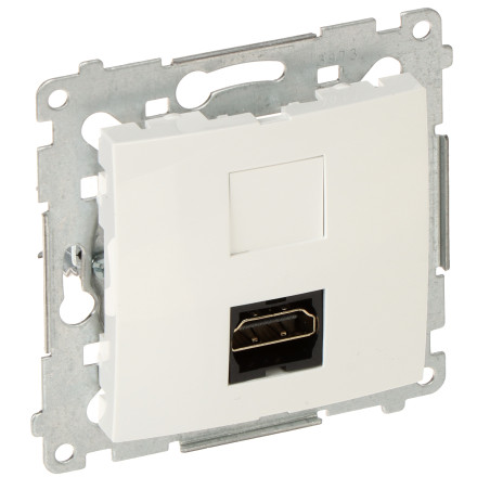 Toma HDMI 1.4 individual empotrada blanca Simon 54 Premium Nature Accesorios multimedia KONTAKT Simon DGHDMI.01/11-SIMON54