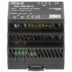 Імпульсны блок сілкавання на DIN-рэйку 24V DC 4.2A 100W рэгуляванне напружання высокая эфектыўнасць 90% прамысловы Delta DL2-100