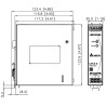 Font d'alimentació commutada per a carril DIN 12V 10A 120W estabilitzada industrial muntatge TS35 Delta Electronics DRL-12V120W-