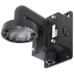 Fali tartó dómkamerákhoz fekete alumínium kültéri kábelátvezetővel masszív CCTV rögzítés Hikvision DS-1272ZJ-110B(BLACK)