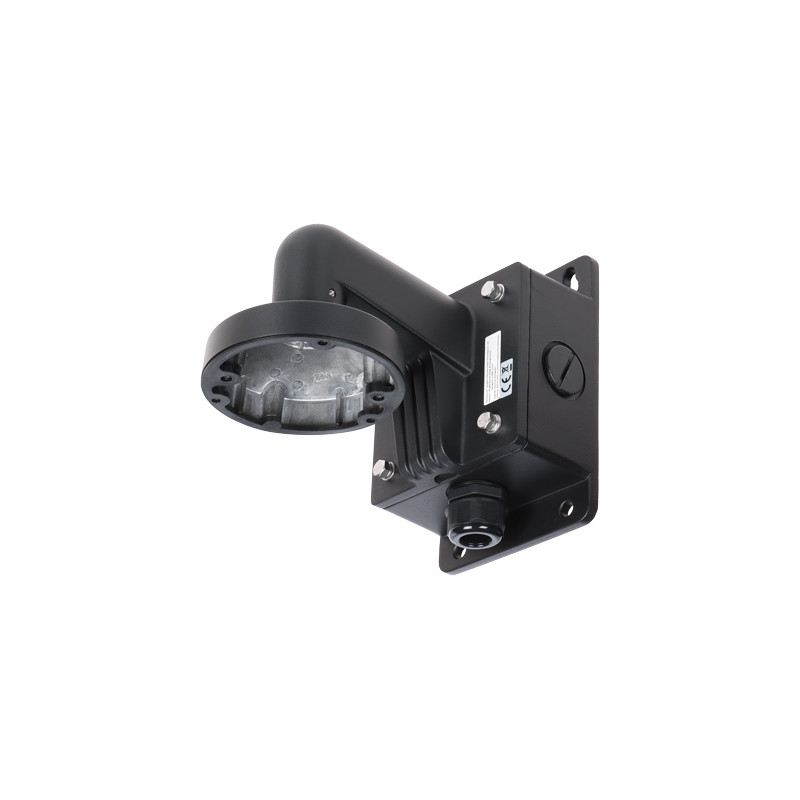 Насценны трымальнік для купальных камер чорны алюмініевы вонкавы кабельны канал трывалае мацаванне CCTV Hikvision DS-1272ZJ-110B