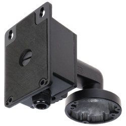 Wall mount for dome cameras black aluminium outdoor cable gland robust CCTV installation Hikvision DS-1272ZJ-110B(BLACK)
