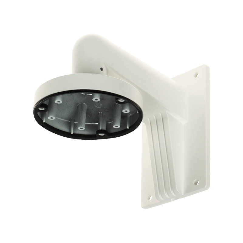 Soporte de pared para cámaras domo y esféricas blanco aluminio pasacables Hikvision DS-1473ZJ-135