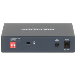 4-Port Gigabit Hi-PoE 60W Network Switch Desktop Extend 300m Watchdog Port Isolation Hikvision DS-3E0505HP-E