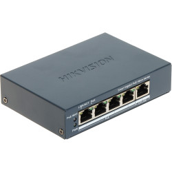4 prievadų Gigabit Smart Managed PoE jungiklis 10/100/1000 Mbps RJ45 Uplink VLAN Watchdog Hikvision DS-3E1505P-EI/M