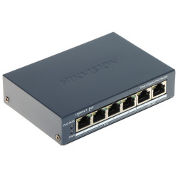 4portový Gigabit Ethernet PoE switch 10/100/1000 Mb/s Smart Managed 60W Uplink kovové provedení Hikvision DS-3E1506P-EI