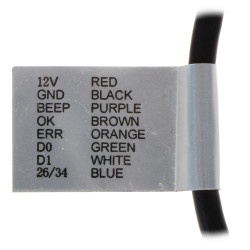 External RFID Unique 125kHz Wiegand IP65 Black Waterproof Proximity Card Reader Hikvision DS-K1802E