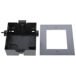 Carcasa empotrada para módulos de videoportero marco de montaje de aluminio de 1 módulo Hikvision DS-KD-ACF1
