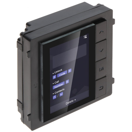 3.5英寸LCD显示模块用于模块化IP视频对讲机联系人列表RS-485 IP65 Hikvision DS-KD-DIS
