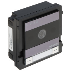 Set Video Interkom IP 2-Wayar 7 Inci WiFi Full HD Monitor Stesen Pintu Papan Kekunci Sarung Pemasangan Permukaan Hikvision DS-KI